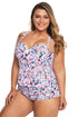Moulded Cups Peplum Plus Size Bikini